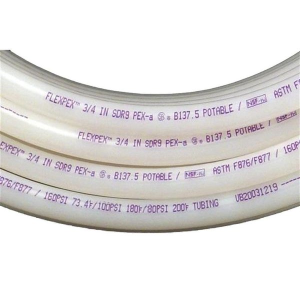 Flair-It SAFEPEX Pro PEXA Pipe Tubing, 34 in, White, 100 ft L 16064